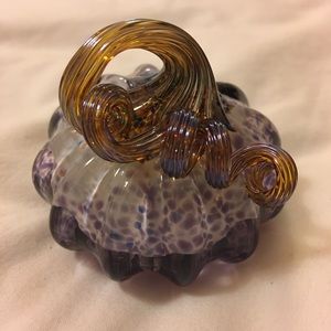 Glass blown pumpkin